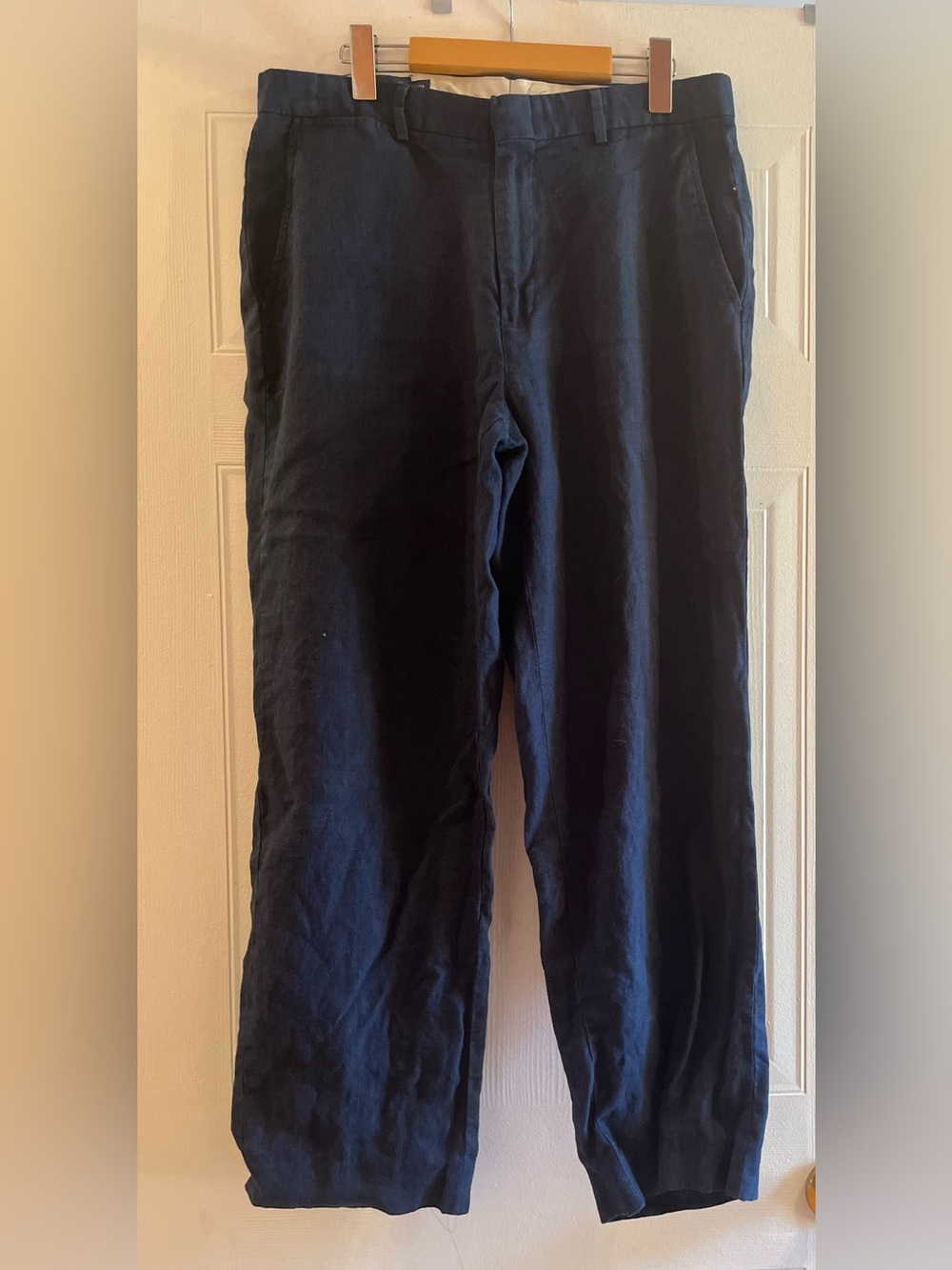 Polo by Ralph Lauren Navy Casual Linen Trousers